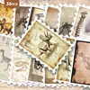 36 Piezas de Pegatinas de Sellos de Esqueleto de Dinosaurio Vintage en Estilo Manuscrito Antiguo para Equipaje, Decoración DIY de Diario, Venta al por Mayor