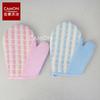 Guantes de Esponja Inclinados de Lino a Cuadros Guantes de Lino a Cuadros Poliéster Toalla Fina Toalla de Baño de Ramio