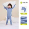 Dududu Home Conjunto de Roupa Íntima Infantil Confortável para Outono Conjunto para Meninas Roupa Quente de Outono Roupas Quentes para Meninos Roupa Infantil Espessa
