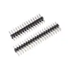 Pin de Fila Doble de 2 mm Paso de 2.0 mm Asiento de Pin Recto 2*2P/3/4/5/6/7/8/10/20/40P Pin de Cobre