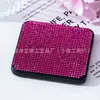 Espelho de maquiagem portátil fashion com espelho de maquiagem de strass presente espelho quadrado dobrável portátil espelho dobrável de dupla face de mão lote