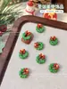 Accesorios Populares para Uñas de Navidad Campana Alce Muñeco de Nieve Muletas Tridimensional Lindo Dibujo Animado Versátil Decoración de Uñas Mayoreo