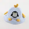 Chapéu de Bebê Estilo Fino Primavera e Outono Proteção Solar Pulôver Estilo Coreano Bebê Pinguim Fofo Chapéu de Pescador Menino Chapéu de Sol