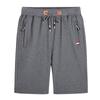 Pantalones cortos deportivos finos de verano para hombre, pantalones cortos deportivos holgados de talla grande, pantalones cortos rectos de cintura media, pantalones cortos grandes de playa