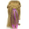 Peluca con degradado colorido transfronterizo, trenza para niños, adultos, vacaciones, viajes, accesorios para el cabello, trenza torcida, cuerda para el cabello, anillo de toalla