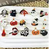 Accesorios decorativos de goteo de aceite para Halloween Colgantes DIY de calabaza, fantasma, calavera Cadenas para teléfono Llaveros Adornos