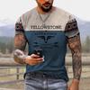 Camiseta de hip hop callejero con estampado 3D de estilo deportivo informal, holgada, de manga corta, de verano, 2024
