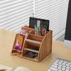 Novo Ins Madeira Recarregável Desktop Mobile Phone IP Armazenamento e Arranjo Box Office Papelaria Sundries Multi-grid Storage Rack