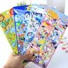 Adesivos Estereoscópicos 3D de Elefante, Leão, Pinguim Desenho Animado Zoológico Adesivos Educativos de Recompensa para Crianças DIY Artesanal