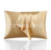 Comercio exterior transfronterizo Amazon funda de almohada imitación seda seda de hielo sensación fresca color sólido almohada de bolsillo de seda tocado de satén venta al por mayor