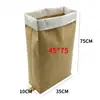 Saco tecido de papel kraft e plástico 25kg saco para cimento químico saco de embalagem de partículas plásticas laminadas à prova d'água saco papel-plástico