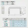 Jie Tai Aleación de Aluminio Manija en Forma de Arco Minimalista Moderna Manija de Cajón Puerta de Gabinete Manija de Puerta de Gabinete Armario