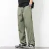 Pantalones Deportivos Rectos de Moda para Hombre Verano 2024 Delgados de Seda de Hielo Casuales Largos Estilo Popular
