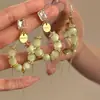 Novos Brincos de Franja com Contas Verdes Estilo Chinês, Luxo Leve, Alta Qualidade, Versáteis, Brincos Longos Exquisitos para Mulheres