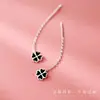 Brincos de Trevo de Quatro Folhas da Sorte para Mulheres, Design de Alto Padrão, Brincos Versáteis de Luxo Acessível, Brincos Pequenos e Super Delicados para Melhores Amigas