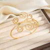 Colección de Pulseras de Brazo, Pulseras Abiertas Metálicas con Flor y Borla Transfronterizas Europeas y Americanas para Mujer, Moda Personalizada, Accesorios de Estilo Marino Sencillo