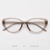 72347 nuevo marco de gafas retro artístico con forma de gato TR90 para miopía, marco de gafas liso de moda para mujer con graduación