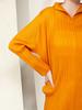 Vestido Miyake otoño 2023 nuevo vestido plisado de color sólido Joker retro de temperamento coreano suelto y adelgazante