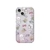 Capa de Celular Coelho Florido Adequada para iPhone 17 Pro Max, iPhone 16, Apple 12 Cobertura Total, 14/13 Estilo Fresco, 15
