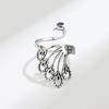 Accesorios de Explosiones Transfronterizas Suéter Abierto de Punto Anillo Personalidad Femenina Crochet con Hilo Anillo de Dedo Lana con Hilo Artefacto
