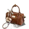 2026 Nuevo Bolso Cruzado Pequeño Maillard Retro para Viajes Diarios para Mujer, Bolso de Hombro Versátil, Bolso de Mano Boston tipo Almohada