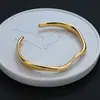 Pulseira Geométrica de Onda Lisa de Alta Qualidade para Mulheres, Estilo Simples e Cool, Pulseira Versátil, Acessórios Transfronteiriços