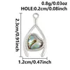 Colar/Pulseira com Pingente em Aço Inoxidável em Formato de Coração com Pingentes de Concha Natural Acessórios Peças para Joias Artesanais DIY em Estoque