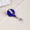 Porta-credencial retráctil transfronterizo en stock, Porta-tarjeta de identificación de médico, Dispositivo anti-pérdida, Tarjeta de comida, Tarjeta de identificación de trabajo, Hebilla retráctil de color sólido, Personalizable