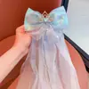 Pinzas para el pelo de lazo estilo hada para niños coreanos, Cadena para la frente de perla de concha, Pasadores dinámicos, Cadenas para el pelo trenzadas, Accesorios para el pelo