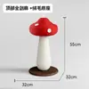 Poste Arranhador de Sisal para Gatos Grande em Formato de Cogumelo Vermelho, Brinquedo de Corda Colorido para Gatos, Economizador de Espaço, para Uso Doméstico