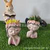Maceta Suculenta de Hada Pequeña Linda y Hermosa Artesanías de Resina Jardín de Patio Sala de Estar Estudio Decoraciones