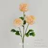 Arranjo de Chão com Flores Artificiais Cor de Champanhe, Rosa de Casamento, Hortênsia, Material de Flores para Corredor de Teto, Arranjo de Decoração para Auditório
