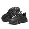 Zapatos Deportivos Casuales para Hombre, Mocasines Negros Casuales y Versátiles, Zapatos Forrest Gump, Zapatos de Verano Transpirables con Cordones Delanteros de Fujian Quanzhou