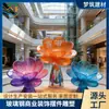 Composto por Esculturas de Fibra de Vidro em Formato de Flores, Decoração de Espaços Comerciais, Paisagismo Decorativo Externo e Mobiliário Têxtil para Shoppings