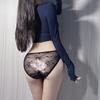 Explosions Ropa Interior de Encaje para Mujer Estilo Japonés Girly Elegante Cinturón Delgado Hueco Alta Elasticidad Transpirable Ropa Interior para Mujer 60301
