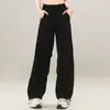 2026 Nuevos Pantalones Deportivos Casuales Delgados de Corte Amplio con Doble Pinza, Pantalones Harem Paracaídas Amplios, Nuevo Estilo Americano de Secado Rápido