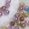 Tarjeta Ding Yi 10-12 Cuentas de Plumas de Polvo Estelar Leng Yue Chapado Resina Cuentas con Agujero Pasante Cadena de Teléfono Móvil Diy Accesorios de Joyería
