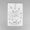 Regla de Encaje Navideño Álbum de Fotos DIY Material Hecho a Mano Pintura Plantilla Calada Accesorios para Cuenta de Mano Herramientas de Decoración