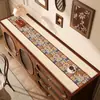 Mantel de Mesa para Comedor Estilo Vintage Nuevo 2025, Sin Lavado, Impermeable, Resistente al Aceite, Cubierta para Mesa de Café, Cubierta de Mesa de PVC de Alta Gama