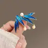 Broche Abanico Flor Peonía Perla Elegante Antiguo Mujer Guofeng Retro Flor Ramillete Accesorios Traje Pin de Alta Gama