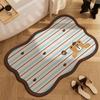 Alfombra de Baño de Dibujos Animados de Tierra de Diatomeas para Puerta Absorbente para Pies de Secado Rápido Antideslizante Alfombra de Piso para el Hogar de Dibujos Animados de Tierra de Diatomeas Resistente a las Manchas