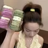Diadema para mascarilla, cuerda ancha para el pelo para niñas, accesorio para coleta alta, banda elástica, scrunchie elegante