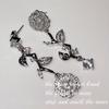 Nuevo Estilo Lujo Ligero Elegantes Pendientes Rosa AB Jardín de Monet Collar de Camelia Estilo Chanel Súper Hada para Mujer Set