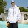 Ropa de Protección Solar de Nailon de Seda de Hielo UPF50+ Transpirable, Ligera y Anti-UV Ropa de Protección Solar con Capucha Ropa de Color para la Piel al Aire Libre
