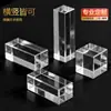Em Estoque Atacado Cristal Artificial K9 Base de Vidro Cubo Transparente Gravação de Logo Letras Ornamento Base Suporte