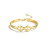 Pulsera Ajustable con Diamantes Microincrustados, Pulsera Hueca de Moda Lujosa Ligera, Joyería para Mujer, Regalo, Nuevo Producto Europeo y Americano de Amazon Transfronterizo
