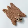 Exportado a Japón Posavasos Lindo de Fieltro de Lana de Animal Forma de Dibujo Animado Adorno de Escritorio Mantel Individual Pad Aislante Regalo de Navidad