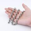 Atacado trendy cadeia temperamento high-end diy enfeites de roupas de aço inoxidável diagonal saco pulseira colar cadeia de hardware