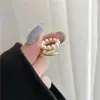 Puños de Oreja de Perla Clips Versátiles para Hueso de la Oreja Moda Nicho Estilo de Hong Kong Simples Minimalistas Aretes sin Clip Accesorios para Orejas