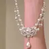 Collar con colgante de gota de agua de perla de alta gama con diseño de temperamento, cadena para la clavícula de moda para mujer, accesorios